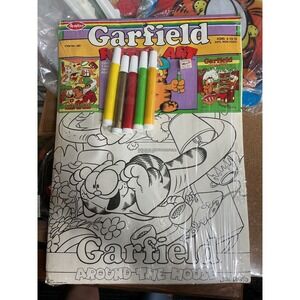 Vintage 1984 Avalon Garfield Poster Art Set Around the‎ House Sealed Jim Davis